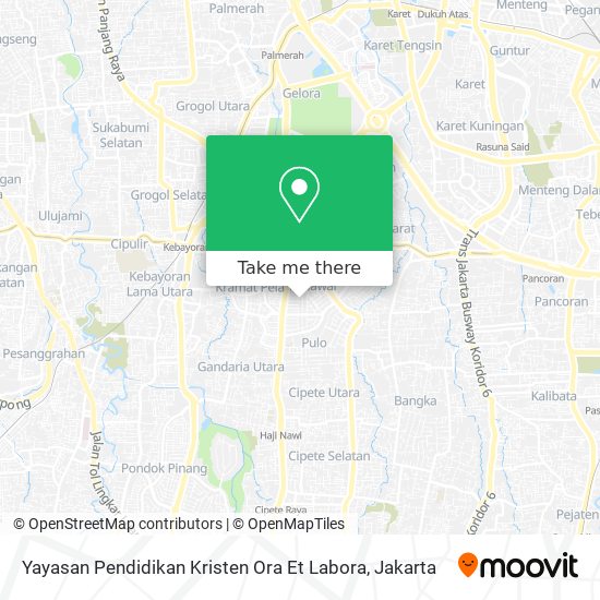 Yayasan Pendidikan Kristen Ora Et Labora map