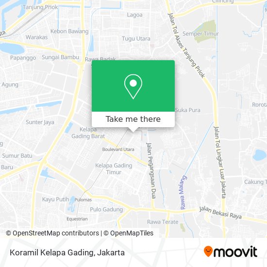 Koramil Kelapa Gading map