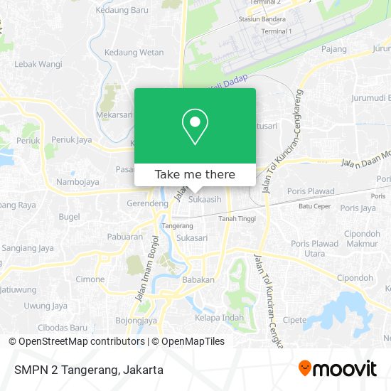 SMPN 2 Tangerang map