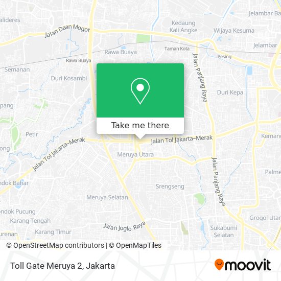 Toll Gate Meruya 2 map