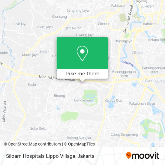 Siloam Hospitals Lippo Village map