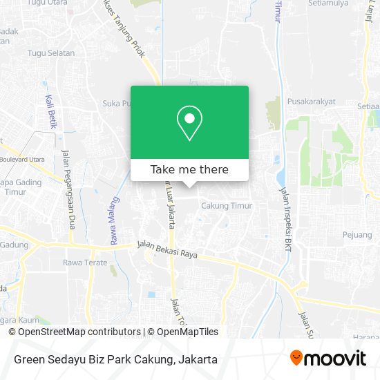 Green Sedayu Biz Park Cakung map