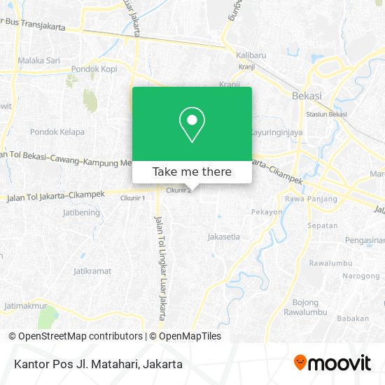 Kantor Pos Jl. Matahari map