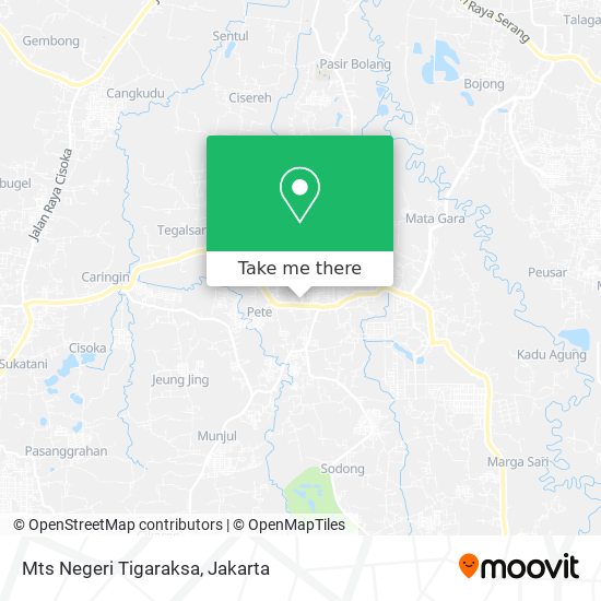 Mts Negeri Tigaraksa map