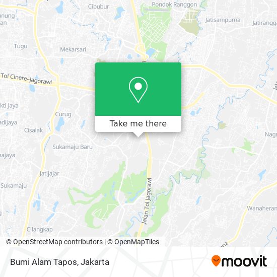 Bumi Alam Tapos map