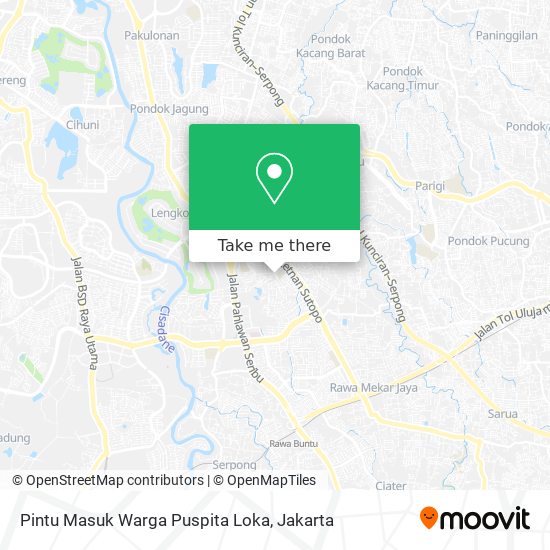 Pintu Masuk Warga Puspita Loka map