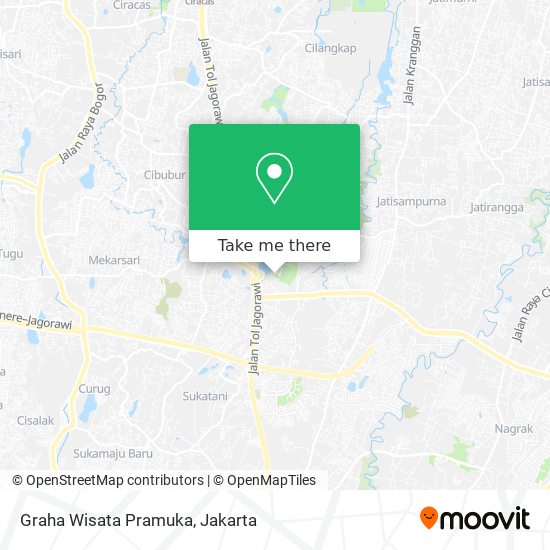 Graha Wisata Pramuka map