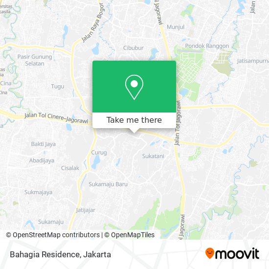 Bahagia Residence map