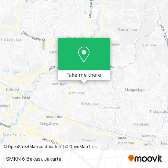 SMKN 6 Bekasi map