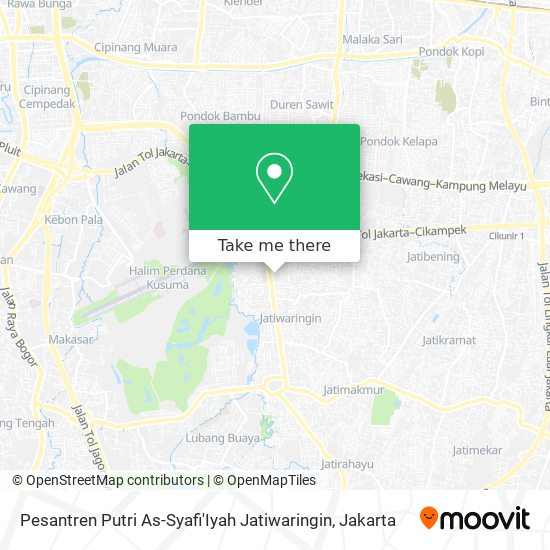 Pesantren Putri As-Syafi'Iyah Jatiwaringin map