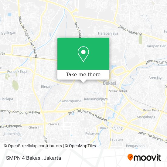 SMPN 4 Bekasi map