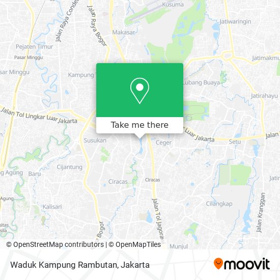 Waduk Kampung Rambutan map