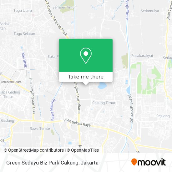 Green Sedayu Biz Park Cakung map