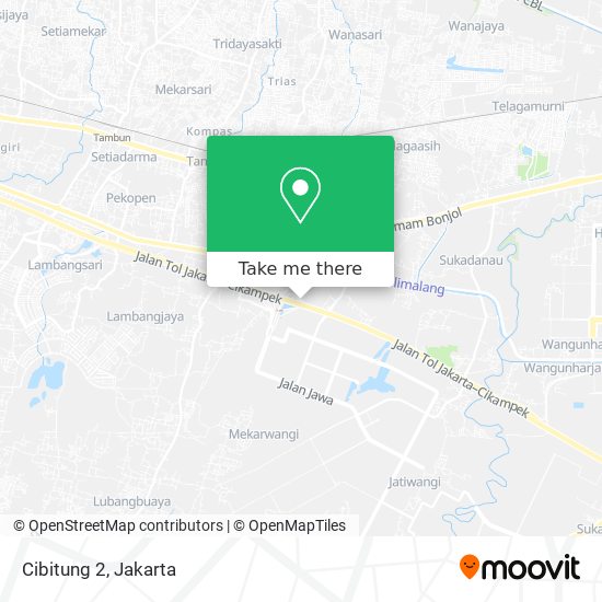 Cibitung 2 map