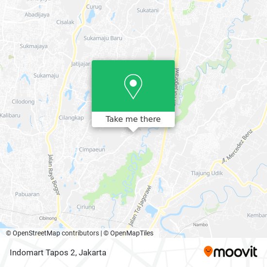 Indomart Tapos 2 map