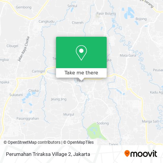 Perumahan Triraksa Village 2 map