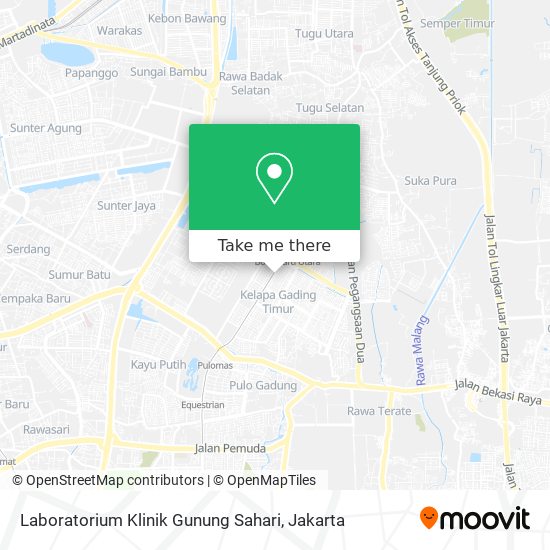 Laboratorium Klinik Gunung Sahari map