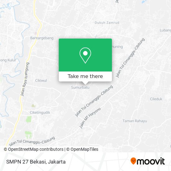 SMPN 27 Bekasi map