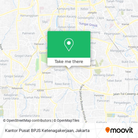 Kantor Pusat BPJS Ketenagakerjaan map