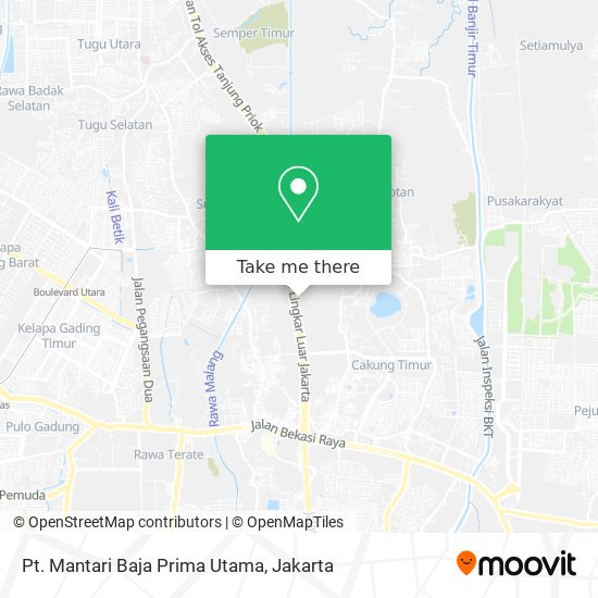 Pt. Mantari Baja Prima Utama map
