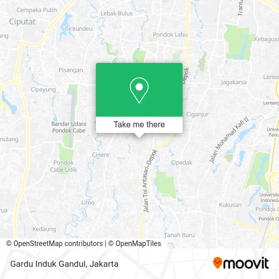 Gardu Induk Gandul map