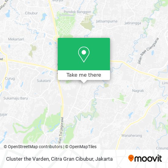 Cluster the Varden, Citra Gran Cibubur map