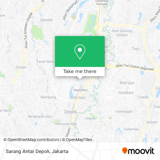 Sarang Antar Depok map