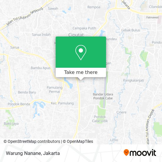 Warung Nanane map