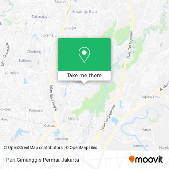 Puri Cimanggis Permai map