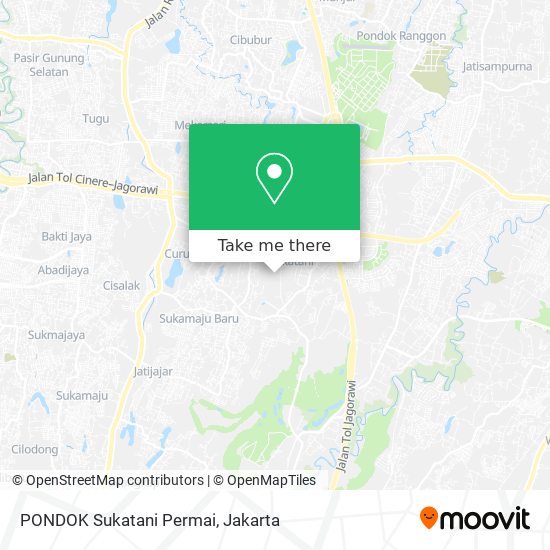 PONDOK Sukatani Permai map