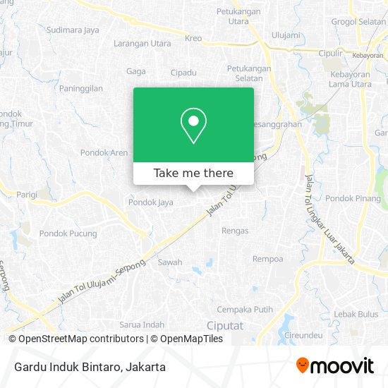 Gardu Induk Bintaro map