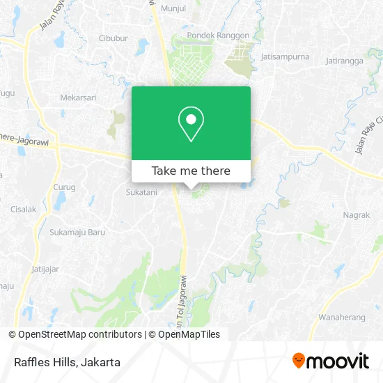 Raffles Hills map