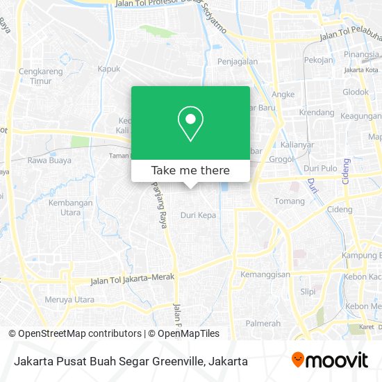 Jakarta Pusat Buah Segar Greenville map