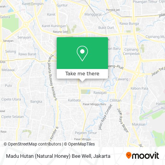 Madu Hutan (Natural Honey) Bee Well map