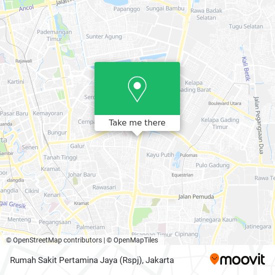 Rumah Sakit Pertamina Jaya (Rspj) map