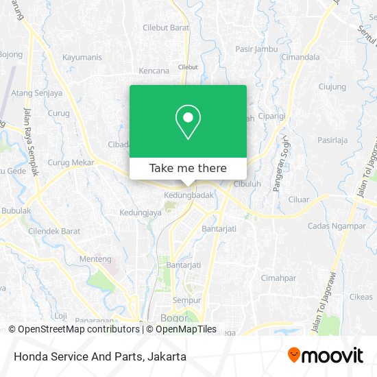 Honda Service And Parts map