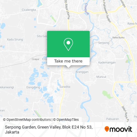 Serpong Garden, Green Valley, Blok E24 No 53 map