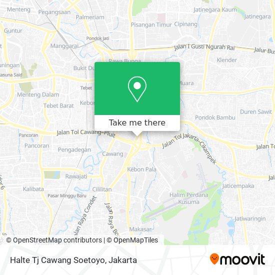 Halte Tj Cawang Soetoyo map