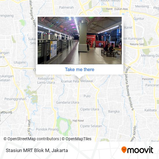 Stasiun MRT Blok M map