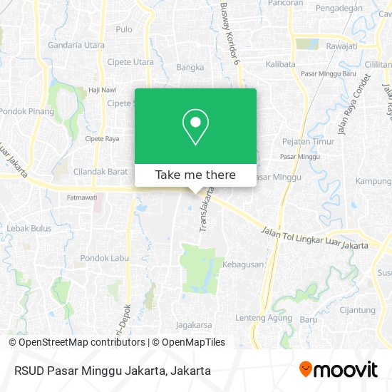 RSUD Pasar Minggu Jakarta map