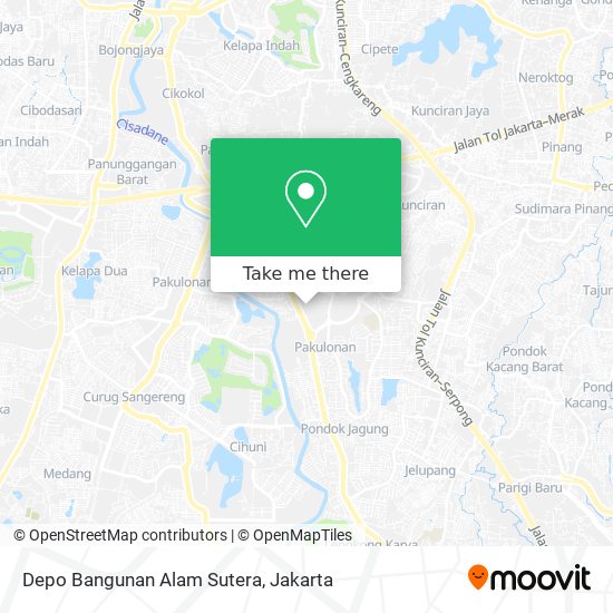 Depo Bangunan Alam Sutera map