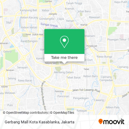 Gerbang Mall Kota Kasablanka map