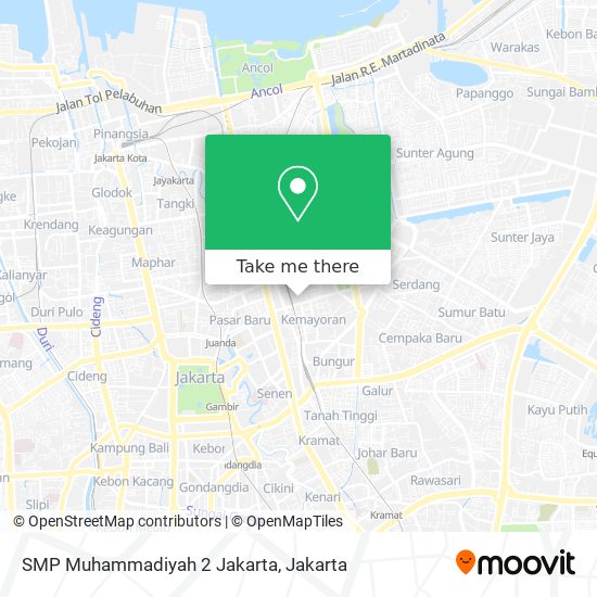 SMP Muhammadiyah 2 Jakarta map