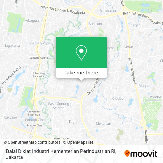 Balai Diklat Industri Kementerian Perindustrian Ri map