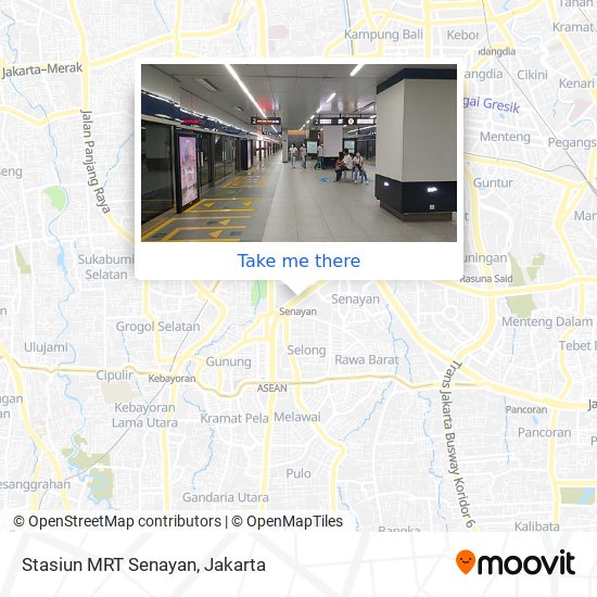 Stasiun MRT Senayan map