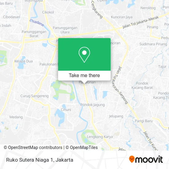 Ruko Sutera Niaga 1 map