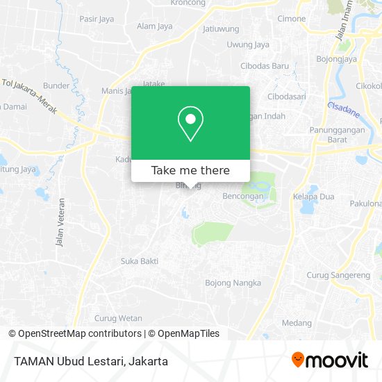 TAMAN Ubud Lestari map