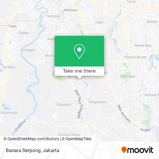 Banara Serpong map