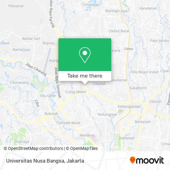 Universitas Nusa Bangsa map