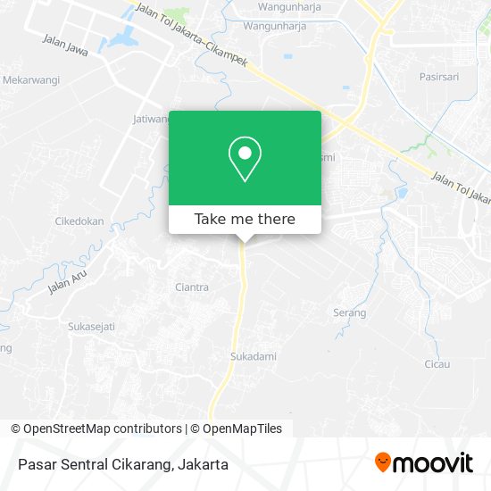 Pasar Sentral Cikarang map